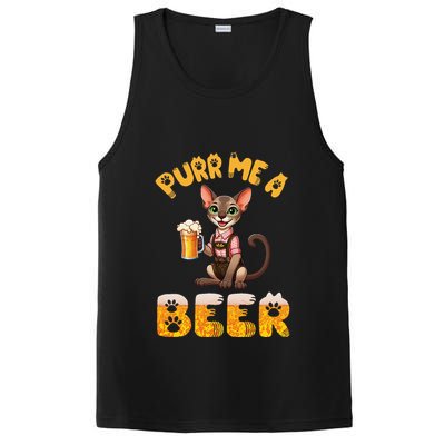 Oriental Shorthair Cat Bavarian Drinking Beer Purr Me A Beer PosiCharge Competitor Tank