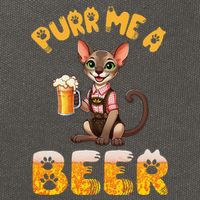 Oriental Shorthair Cat Bavarian Drinking Beer Purr Me A Beer Cotton Canvas Backpack