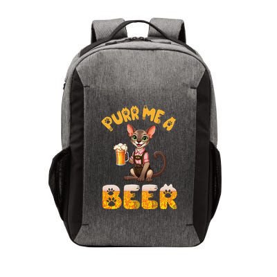 Oriental Shorthair Cat Bavarian Drinking Beer Purr Me A Beer Vector Backpack