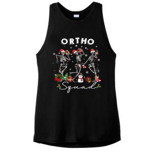 Ortho Squad Christmas Skeletons Orthopedics Nurse Rn Crew Gift Ladies PosiCharge Tri-Blend Wicking Tank