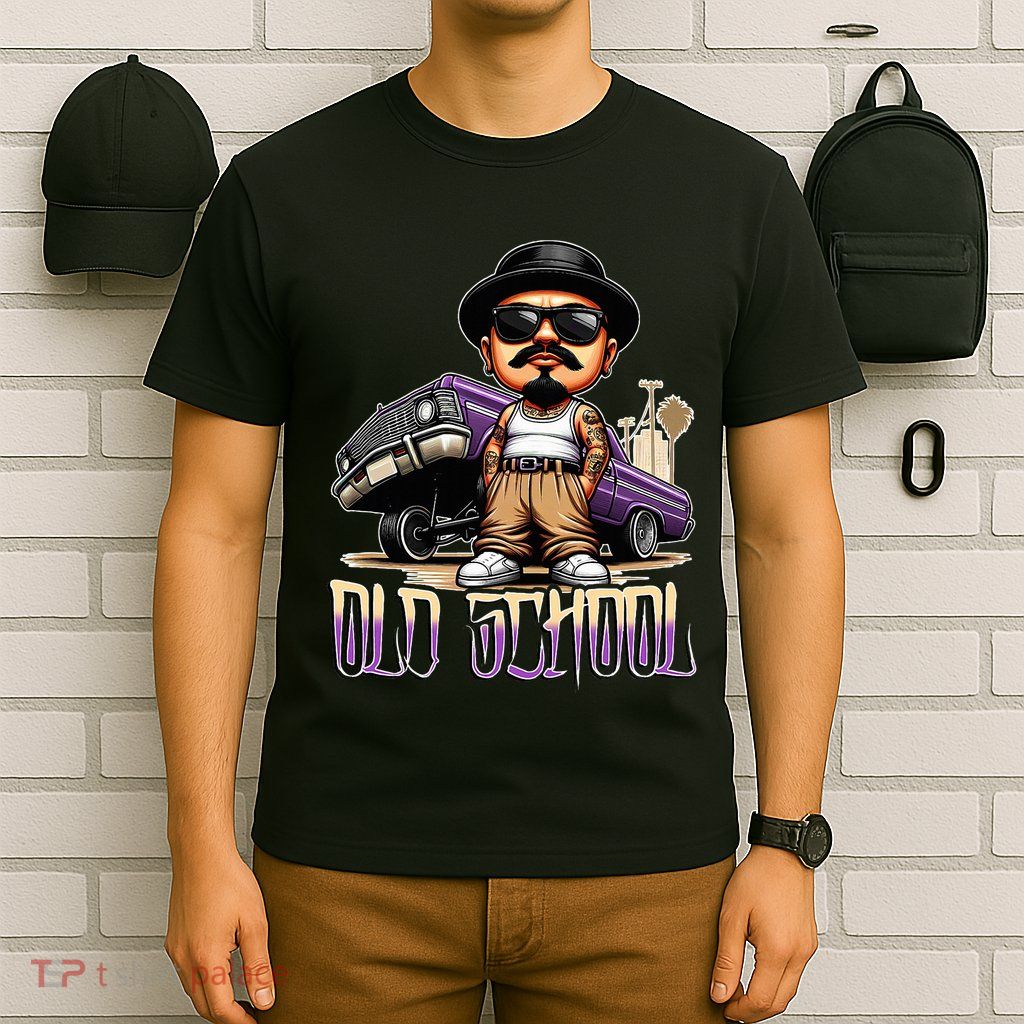 Old School Chicano Lowrider Art Homie Chicano Clothing T-Shirt