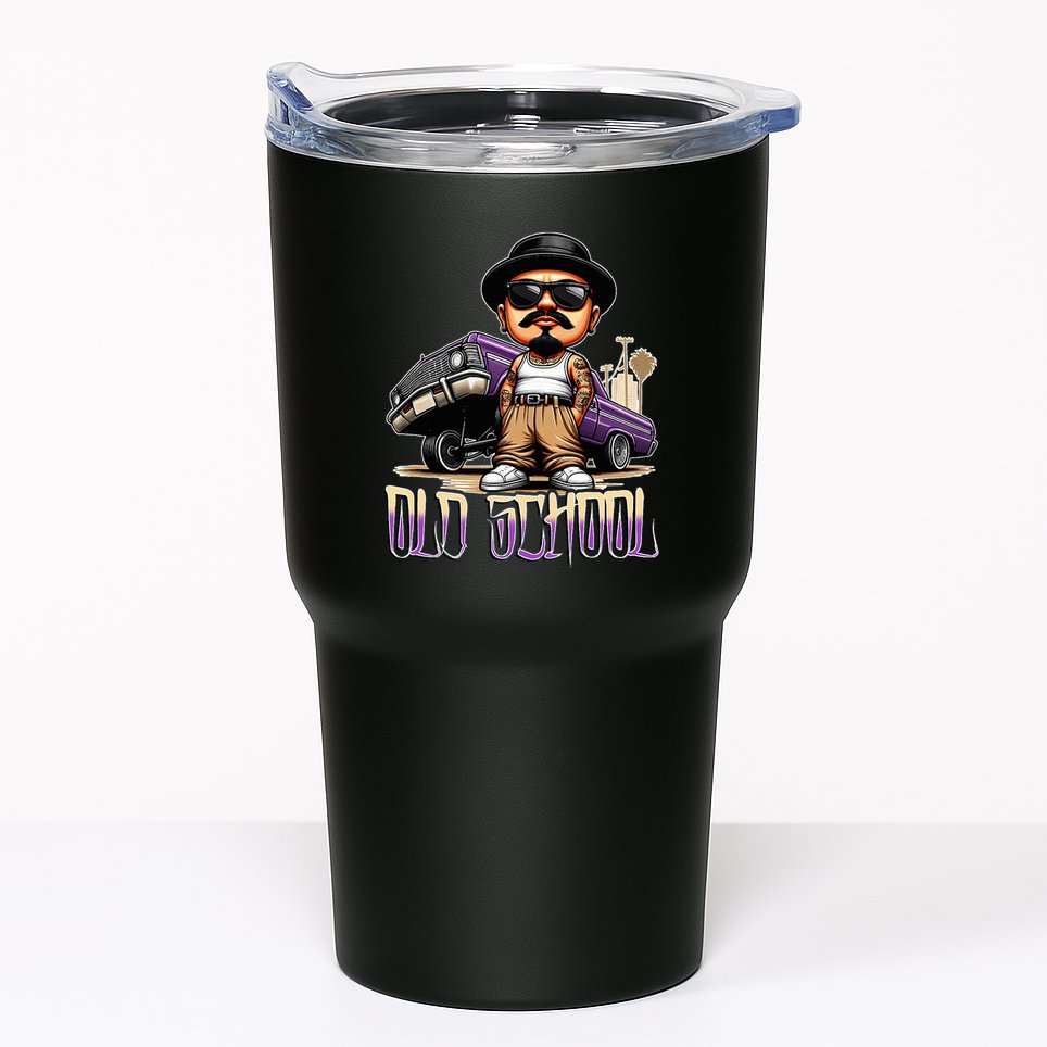 Old School Chicano Lowrider Art Homie Chicano Clothing Tumbler