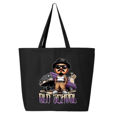 Old School Chicano Lowrider Art Homie Chicano Clothing 25L Jumbo Tote