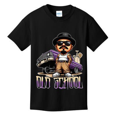 Old School Chicano Lowrider Art Homie Chicano Clothing Kids T-Shirt