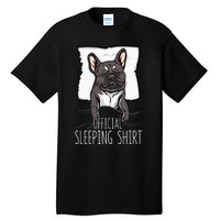 of.ficial sleeping cute french bulldog dog nightgown  Tall T-Shirt