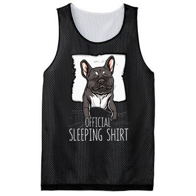 of.ficial sleeping cute french bulldog dog nightgown  Mesh Reversible Basketball Jersey Tank