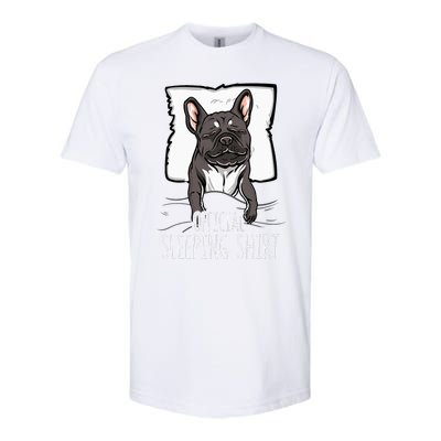 of.ficial sleeping cute french bulldog dog nightgown  Softstyle CVC T-Shirt