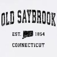 Old Saybrook Connecticut Ct Vintage Established Athletic Sports Design Bucket Hat