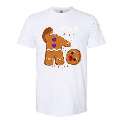 Oh Snap Christmas Sweater Christmas Gingerbread Baking Team Softstyle® CVC T-Shirt