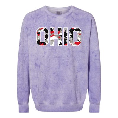 Ohio State Camo Colorblast Crewneck Sweatshirt