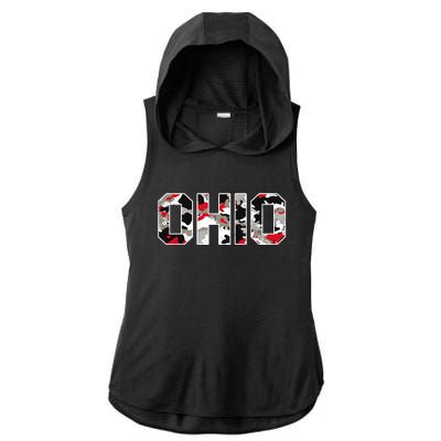 Ohio State Camo Ladies PosiCharge Tri-Blend Wicking Draft Hoodie Tank