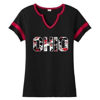 Ohio State Camo Ladies Halftime Notch Neck Tee