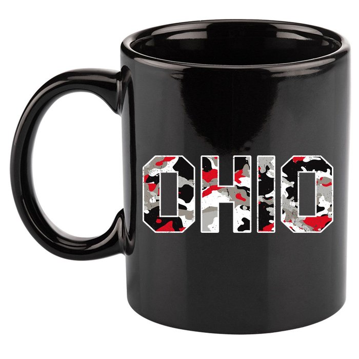 Ohio State Camo 11oz C Handle Ceramic Mug