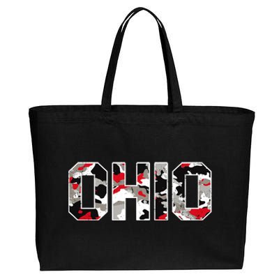 Ohio State Camo Cotton Canvas Jumbo Tote