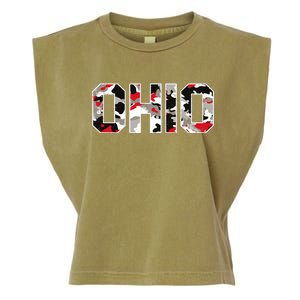 Ohio State Camo Garment-Dyed Women's Muscle Tee