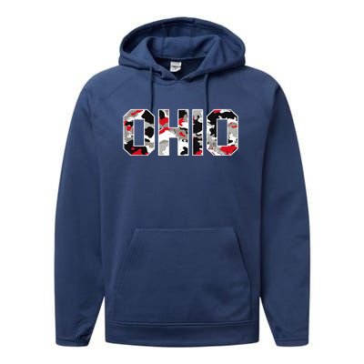 Ohio State Camo Performance Fleece Hoodie