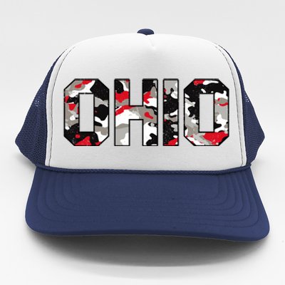 Ohio State Camo Trucker Hat