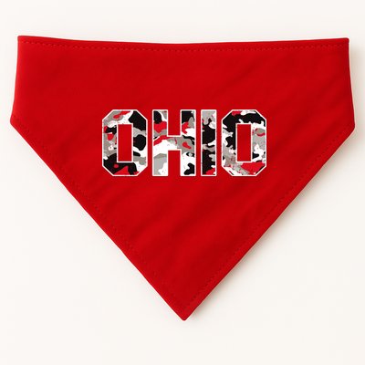 Ohio State Camo USA-Made Doggie Bandana