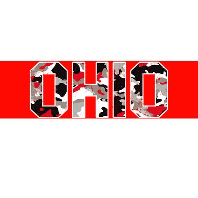 Ohio State Camo Bumper Sticker