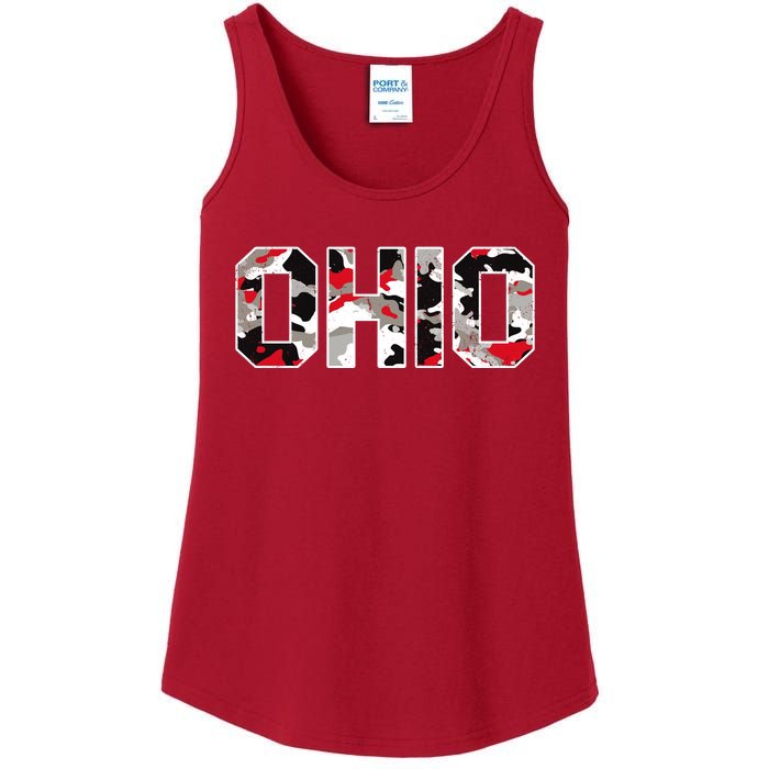 Ohio State Camo Ladies Essential Tank