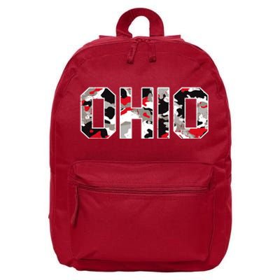 Ohio State Camo 16 in Basic Backpack