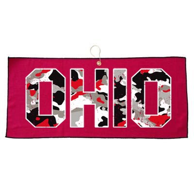 Ohio State Camo Large Microfiber Waffle Golf Towel