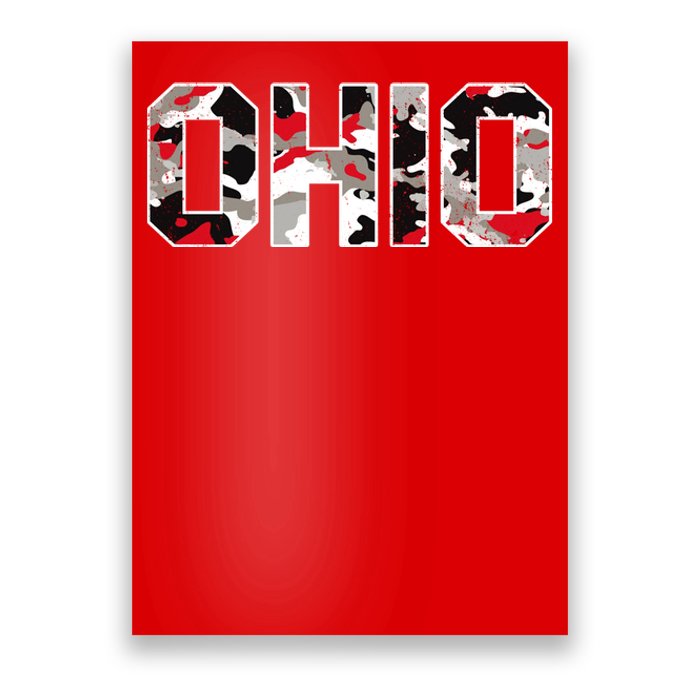 Ohio State Camo Poster