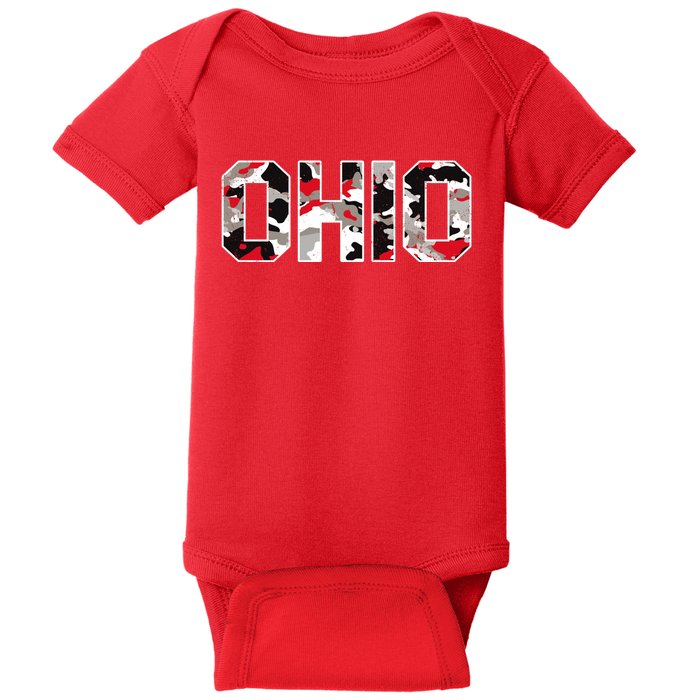 Ohio State Camo Baby Bodysuit