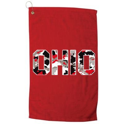 Ohio State Camo Platinum Collection Golf Towel