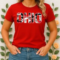 Ohio State Camo Womens T-Shirt