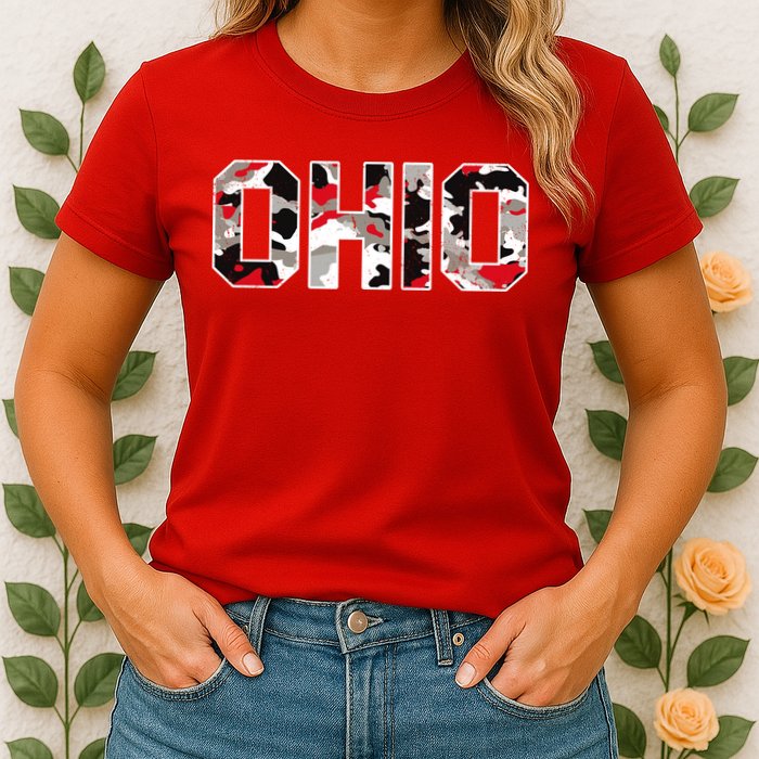 Ohio State Camo Womens T-Shirt