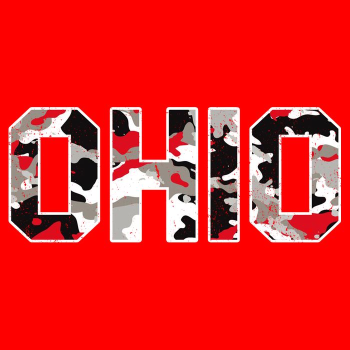 Ohio State Camo Womens T-Shirt