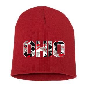 Ohio State Camo Short Acrylic Beanie