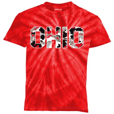 Ohio State Camo Kids Tie-Dye T-Shirt