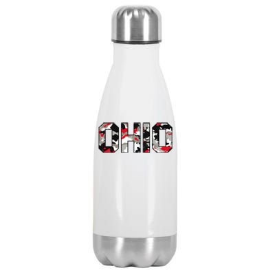 Ohio State Camo Stainless Steel Insulated Water Bottle