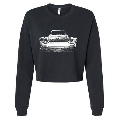 Old School Cars 70S Cropped Pullover Crew