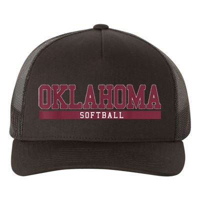 Oklahoma Softball Coach Outfit Softball Player Yupoong Adult 5-Panel Trucker Hat