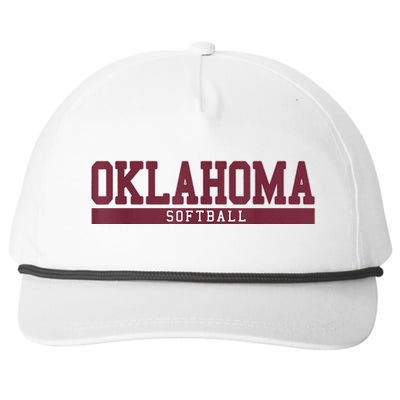 Oklahoma Softball Coach Outfit Softball Player Snapback Five-Panel Rope Hat