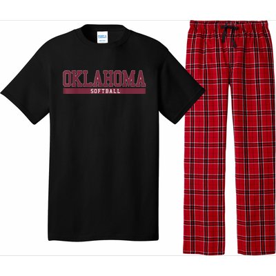 Oklahoma Softball Coach Outfit Softball Player Pajama Set