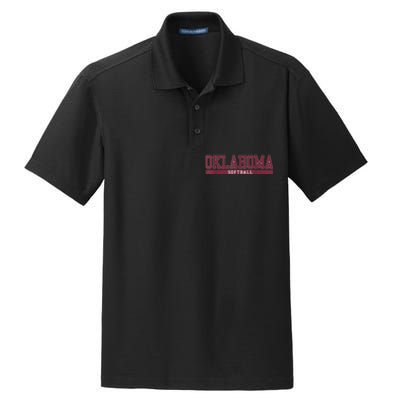 Oklahoma Softball Coach Outfit Softball Player Dry Zone Grid Polo