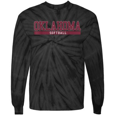 Oklahoma Softball Coach Outfit Softball Player Tie-Dye Long Sleeve Shirt