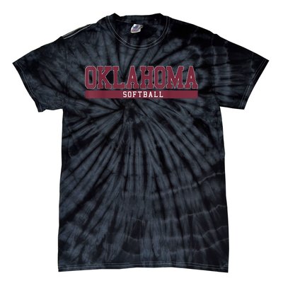 Oklahoma Softball Coach Outfit Softball Player Tie-Dye T-Shirt