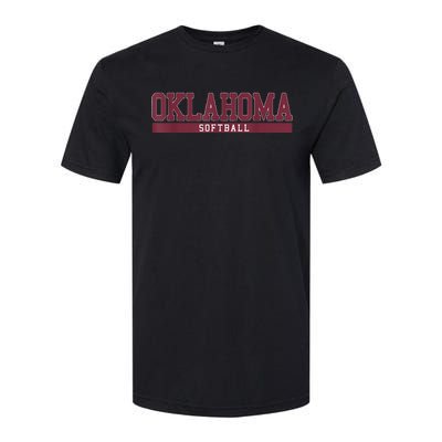 Oklahoma Softball Coach Outfit Softball Player Softstyle CVC T-Shirt