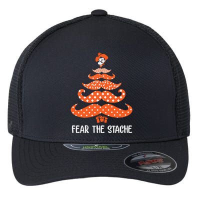 Oklahoma State Cowboys Mustache Christmas Tree Fear The Stache Beard Flexfit Unipanel Trucker Cap