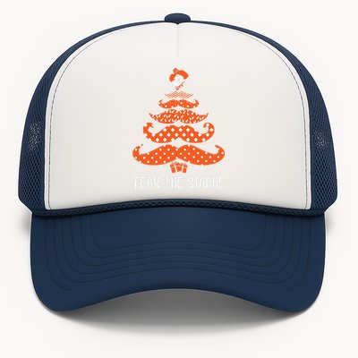 Oklahoma State Cowboys Mustache Christmas Tree Fear The Stache Beard Trucker Hat