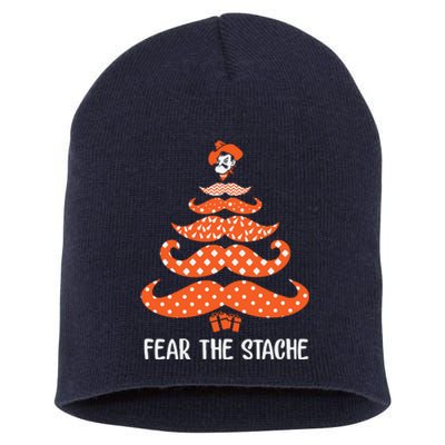 Oklahoma State Cowboys Mustache Christmas Tree Fear The Stache Beard Short Acrylic Beanie