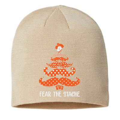 Oklahoma State Cowboys Mustache Christmas Tree Fear The Stache Beard Sustainable Beanie