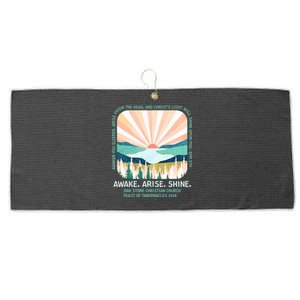 Oak Stone Christian Church Lover Large Microfiber Waffle Golf Towel