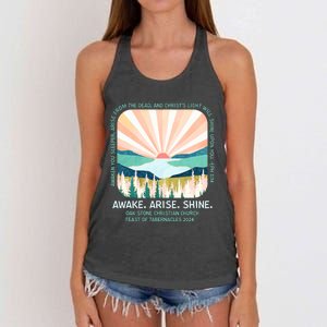 Oak Stone Christian Church Lover Women's Knotted Racerback Tank