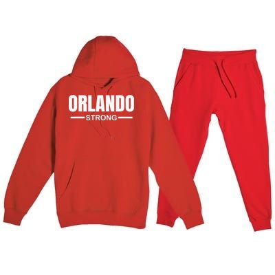 Orlando Strong Community Strength Prayer & Support Florida Premium Hooded Sweatsuit Set